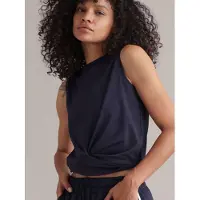 Hey Honey Top 'Cropped Top' azul oscuro