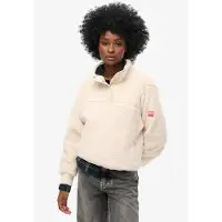 Superdry para mujer. W2012372A Polar Super Henley beige (L), Casual, Poliéster, outlet 2026.