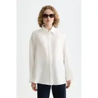Scotch & Soda Linen Shirt White Talla: 36 | Manga Larga Outlet | Mujer | Blanco