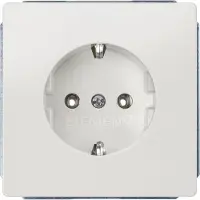 Siemens 5UB1853, enchufe Schuko de estilo DELTA, 10/16A, 250V, con placa de cubierta de color titanio