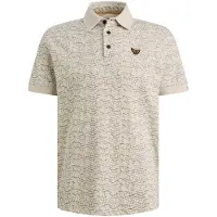 PME Legend Camiseta 'Polo shirt in 100% cotton with allover print' beige