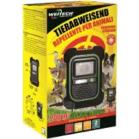 Weitech Repelente De Animales Al Aire Libre Ultrasónico Y De Flash