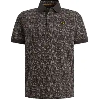 PME Legend Camiseta 'Polo shirt in 100% cotton with allover print' gris oscuro