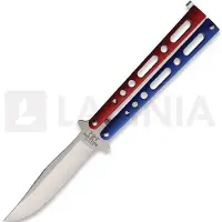 Bear & Son Navaja Butterfly Red White Blue