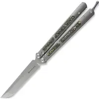 Maxace Navaja mariposa Covenant 3.0, Green/Yellow CF Inlay
