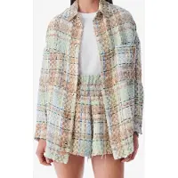 Iro Paris Maryse Overshirt Ecru/blue Talla: 38 | Sobrecamisas Outlet | Mujer | Marrón
