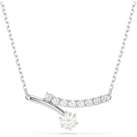 Swarovski Cadena 'MATRIX' plata / blanco