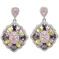 Avant Garde Pendientes 'Helenaette' rosa