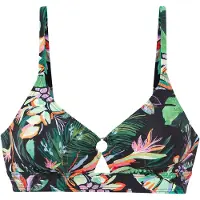 Venice beach Top de bikini pino / naranja claro / negro / blanco