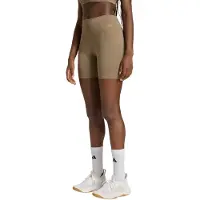 Adidas adidasMallas cortas de entrenamiento Optime 3 Stripes L 15 CM Khaki Six Mujer
