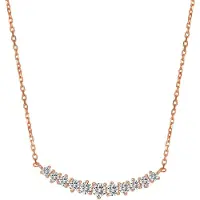 Hey Happiness Cadena 'Tennis Glow' oro rosa
