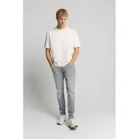 No-excess Denim, Tapered 712, Light Grey, Stretch Light Grey Denim Talla: W33L34 | Vaqueros Pitillo Outlet | Hombre | Azul