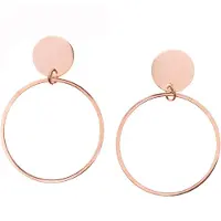 Hey Happiness Pendientes 'Kreis' oro rosa