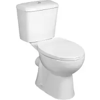 Hak Aqualine JOSE, sistema combinado para inodoro, con dos botones de descarga (3/6 litros), desagüe trasero, color blanco