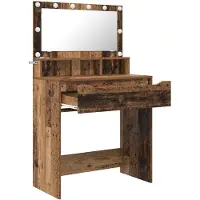 vidaXL Mesitas de noche para dormitorio, estilo vintage, madera reciclada, 80 x 39,5 x 135 cm