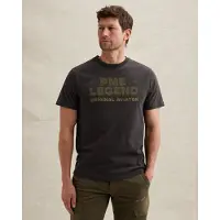 PME Legend Camiseta 'T-shirt with rugged artwork on the chest' gris oscuro