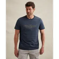 PME Legend Camiseta 'T-shirt in jersey with rugged artwork on the chest' azul