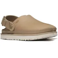 Ugg para mujer. 1169590 Zuecos de Piel Goldenstar Villa marrón claro (39), 1 a 3cm, Hebilla, Casual, outlet 2026.