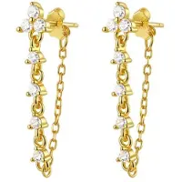 Hey Happiness Pendientes 'Blossom' oro