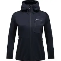 Peak Performance - Women's Utility Light Zip Hood - Forro polar size XS, negro