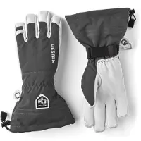 Hestra - Army Leather Heli Ski 5 Finger - Guantes size 12, gris