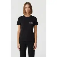 Karl Lagerfeld Ikon Seasonal Slim Fit T-shirt Black Talla: S | Camisetas de Seda Outlet | Mujer | Negro
