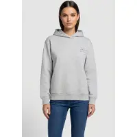 Karl Lagerfeld Autograph Sequins Hoodie Light Grey Melange Talla: XL | Sudaderas con Capucha Outlet | Mujer | Gris
