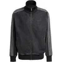 Adidas Originals Chaqueta de entretiempo 'Adicolor Firebird' gris oscuro / negro denim