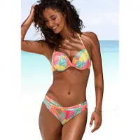 s.Oliver Braga de bikini amarillo / verde / coral / rojo
