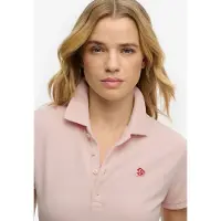 Superdry para mujer. W6012208A Polo Heritage Slim Fit rosa (M), Casual, Algodón, Manga larga, outlet 2026.