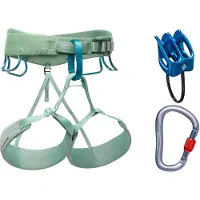 Black Diamond - Arneses Escalada - W Momentum Harness Package Desert Sage para Mujer - Talla L - Verde