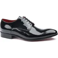 Giorgio Armani Vernice Zapatos De Charol Negro talla