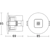Steinel Detector De Presencia Ir Micro 067144 Office Dali2-Apc De Ws 067144