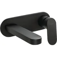 Deante - Batería de lavabo empotrada, modelo Alpina, color negro