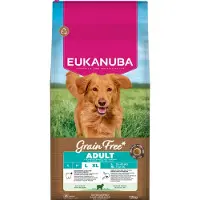Eukanuba Alimento para perros adultos de todas las razas, sin cereales, , rico en venado, 12 kg