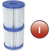 Bestway 6 cartuchos de filtro , tamaño 1, para bomba de filtración, filtro de repuesto, paquete doble (58093)