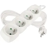 Emos 1902040500, 250 V, 10 A, 220-240 V, blanco