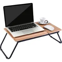 Costway : Mesa auxiliar para cama, mesa para portátil, soporte para portátil, mesa plegable para portátil