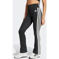 Adidas Pantalón deportivo 'Optime Essentials Workout 3-Stripes Flared' negro / blanco