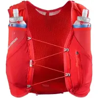 Salomon - Mochilas y cinturones trail/running - Adv Skin 5 Set Flame Scarlet/Haute Red - Talla L - Rojo