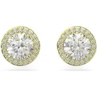 Liu Jo Pendientes minimalistas chapados en oro con circonitas Essential Lj2511