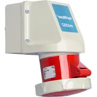 Walther Werke Enchufe de pared , 32A, 5 polos, 400V, 6 horas, IP67
