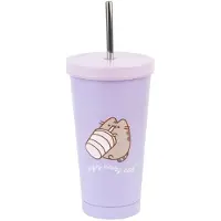 Erik Editores Vaso Moments Con Pajita Acero Pusheen