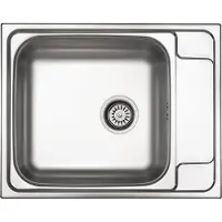 Deante Fregadero de acero inoxidable de una sola cuba con escurridor