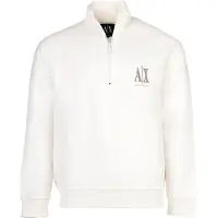 Armani Exchange para hombre. XM000370AF10818U0009 Sudadera Casual blanco (M), Algodón, Manga larga, outlet 2026.