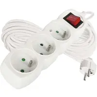 Emos 1902131000, 250 V, 10 A, 220-240 V, blanco