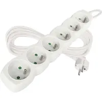 Emos 1902060500, 250 V, 10 A, 220-240 V, blanco