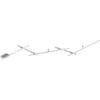 TRIO Lámpara de techo LED - Acabado níquel mate - Metal - Ancho: 245 cm - Regulable