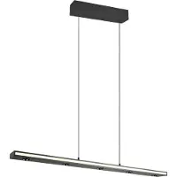 TRIO Lámpara colgante LED, color mate, regulable, con iluminación ascendente y descendente, altura 200 cm