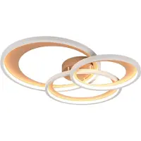 Valotorni Lámpara de techo LED Granada, 36W, gris, luz cálida